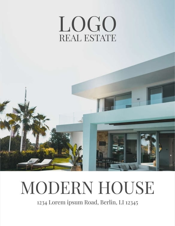 Free real estate – brochure – modern house template