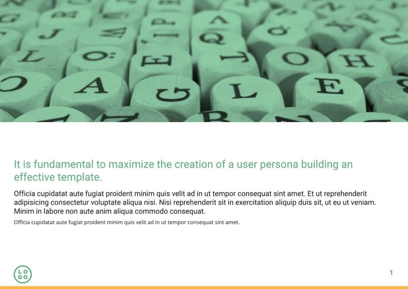 Free e-books  user persona template