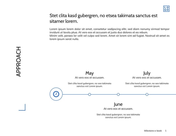Free e-books  milestone template