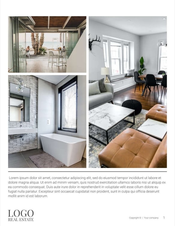 Free real estate – brochure – modern house template