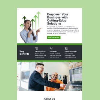 Free email marketing template