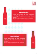Free booklet  energy drink template