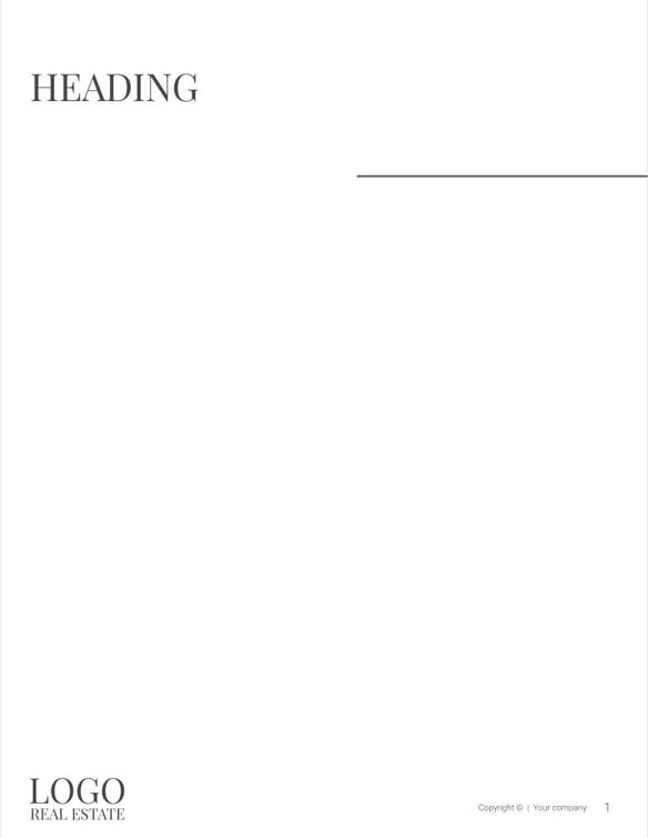 Free real estate – brochure – modern house template