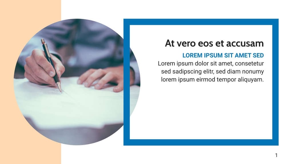 Free presentation  work template