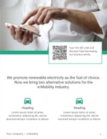 Free brochure – e-mobility template